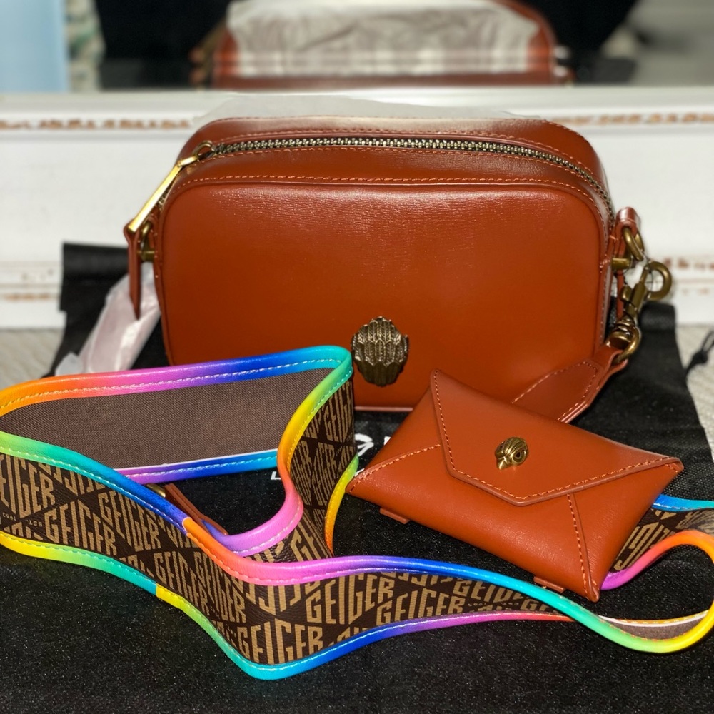 KURT GEIGER LONDON Shoreditch Rainbow Strap Camera Bag - Picture 1 of 9
